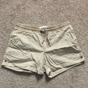 Khaki cargo shorts